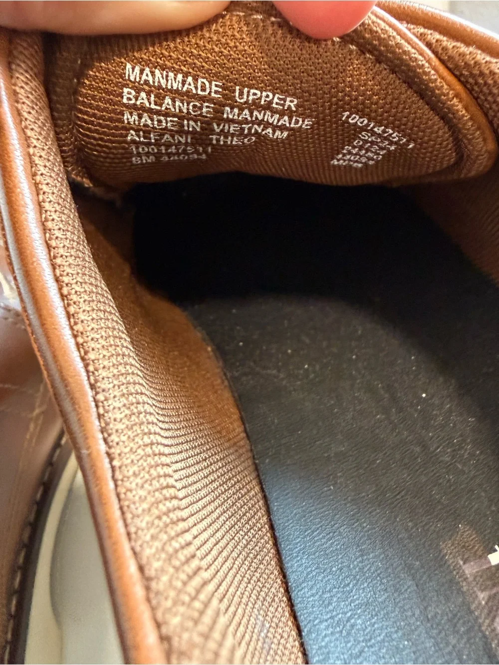 NWOB Alfani Men's Theo Cap Toe Oxford Dress Shoes brown Size 8